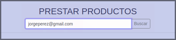 préstamo de productos